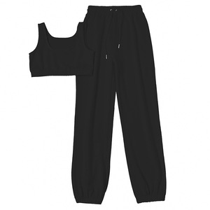 Conjunto Deportivo para Mujer al por Mayor, Cintura Alta, Sin Mangas, Corte Holgado, Ropa Deportiva de Verano, Etiqueta Privada Personalizada - Product Image 5