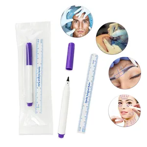 KHY Hot Sale Professional Hospital Doctor Waterproof Operation Crystal Violet Surgical Medical Mini Skin Marker Pen Set