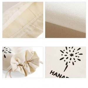 Pochette en coton imprimée sur mesure, sac cadeau en toile de coton avec cordon de serrage, sac anti-poussière pour bougie - Product Image 6