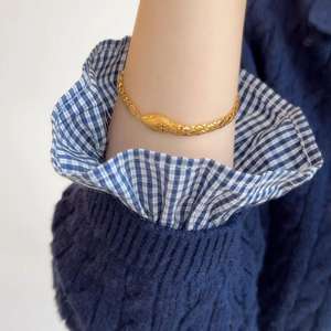 Boucle fer à cheval bouclée serpent bracelet de montre zodiaque doré cadeau d'anniversaire plaqué or classique petit Bracelet serpent en or pour femme - Product Image 1