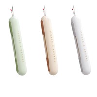 Outil d'enfilage d'aiguilles multifonctionnel en plastique spécial pour seniors, petit enfile-aiguilles manuel, accessoire de couture