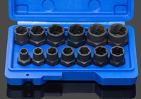 WZAUTO outils de véhicule extracteur d'écrou à douille à dents inversées outil de retrait de brise-écrou
