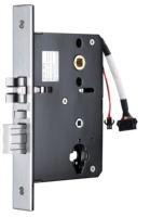Más de 5000 Proyecto de hotel de 5 estrellas Elija S180 Seguridad 13,56 MHZ RFID Cerradura de puerta de tarjeta de habitación de hotel dividida electrónica con software gratuito