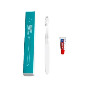 Einweg billige Zahnbürste individuell bedruckte Zahnbürste mit Paste