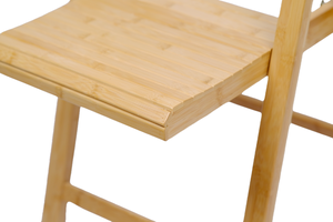 La dernière chaise compacte et portable Intérieur Extérieur Siège pliable en bambou Chaise de salle à manger Chaise de camping Tabouret - Product Image 5