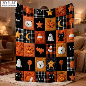 Manta de Franela con Dibujos Animados de Gatos, Manta para Siesta, Resistente a la Decoloración, Ligera, para Viajes y Camping, Impresión Personalizada, OEM, ODM - Product Image 3