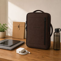 Sac à dos pour ordinateur portable souple, imperméable, en polyester, unisexe, 0,62 kg, avec fermeture éclair, pour le bureau et les voyages