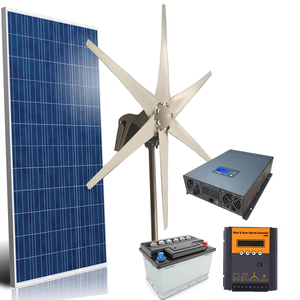 Système d'énergie hybride éolien-solaire, générateur synchrone à aimants triphasé AC au lithium-ion 5kW 120V/220V pour usage domestique, haute performance WON-WT-HG1000 - Product Image 1