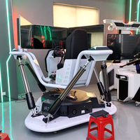 Machine d'arcade de course VR à 3 écrans d'origine, simulateur de conduite à mouvement 6DOF, réalité virtuelle pour centre de jeux