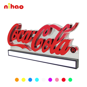 NIHAO Insegna LED Personalizzata Completa, Insegna Aziendale, Produttore di Insegne Illuminate <span class=keywords><strong>3D</strong></span>, Pannello Espositivo Logo per Interni - Product Image 1