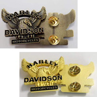 Badges de moto classiques Broches Broches personnalisées Logo en métal Badges en laiton