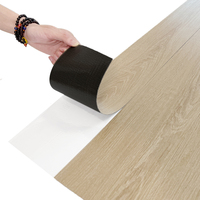 Suelo Vinílico Autoadhesivo LVT Antirrayaduras, Tablas de PVC de 1.5mm, Losetas con Aspecto de Madera para Decoración de Interiores