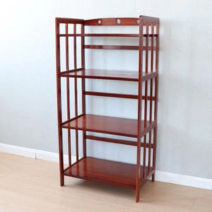 Étagère de rangement de cuisine en bambou Bicheng à 3 niveaux, armoire sur pied de style chinois, organisateur d'étagères pour four à micro-ondes - Product Image 1