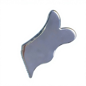 Planche Gua Sha en acier inoxydable 304 de nouvelle conception avec bord dentelé pour massage facial - Product Image 6