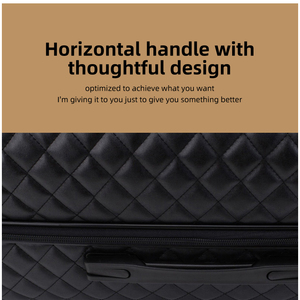 Bán buôn sang trọng thiết kế tùy chỉnh in logo xe đẩy PU da Du Lịch Túi Bộ Du Lịch vali hành lý - Product Image 3