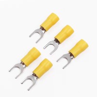 Bornes électriques pré-isolées série SV, bornes à fourche isolées à sertir SV5.5-5, cosses isolées à fourche