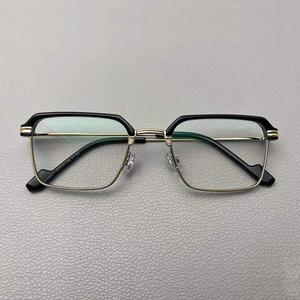 <span class=keywords><strong>Lunettes</strong></span> de lecture rétro pour hommes tendance avec correction de la <span class=keywords><strong>presbytie</strong></span> de 100 à 400 degrés, monture en métal doré, anti-lumière bleue, monture plate - Product Image 4