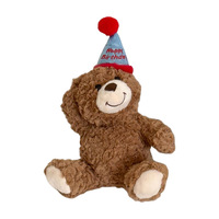 Bouquet de peluches d'ours d'anniversaire transfrontalier, cadeau réconfortant avec rembourrage en coton PP polyester, pour poupée de mariage unisexe à lancer