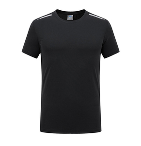 T-shirts de sport personnalisés pour hommes et femmes, respirants, à séchage rapide, pour la randonnée, la salle de sport, manches courtes simples - Product Image 3