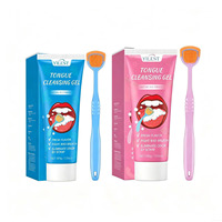 Kit de Nettoyage de la Langue en Gros : Gel Nettoyant Buccal avec Brosse Grattoir, Kit Élimination de la Mauvaise Haleine