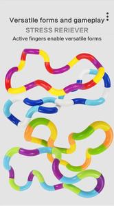 Corda Deformabile in Plastica Multicolore a 18 Sezioni, Giocattolo Antistress, Gioco Puzzle, Giocattolo Sensoriale Pieghevole, Regalo - Product Image 6