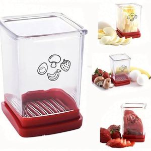 Hachoir de cuisine manuel à poussoir pour fruits et légumes, coupe-légumes rapide, lames en acier inoxydable, écologique et facile à utiliser - Product Image 6