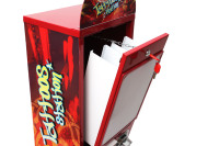 Distributeur automatique de cartes autocollantes pour tatouages, mini distributeur personnalisé avec paiement par jetons pour les parcs d'attractions - Vente chaude