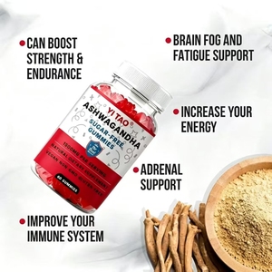 Suplemento de gomitas con extracto de Ashwagandha vegetariano de marca privada OEM ODM para mejorar el sistema inmunológico y apoyo a la salud en general. - Product Image 2