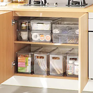 Multifunctional stackable food storage   container food container storage plastic storage drawers
