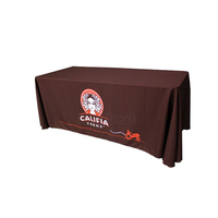 Présentoir de salon professionnel Nappe de table extensible et ajustée de 6 pieds avec logo personnalisé