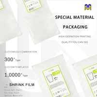 Sac thermorétractable POF transparent personnalisé avec votre logo. Film protecteur à l'extérieur des boîtes de cosmétiques bouteilles cadeaux