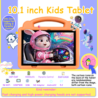 Tablette pour enfants Android 12 de 10,1 pouces, carte SIM, 3 Go + 64 Go, processeur octa-core MTK, batterie 4000 mAh, Wi-Fi, résolution 1280 x 800, USB Type-C