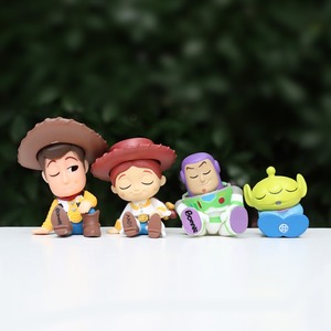 Jouets de dessins animés d'anime, Toy Story Woody Forky Jessie Buzz Lightyear Alien, figurines miniatures mixtes pour enfants, poupées - Product Image 2