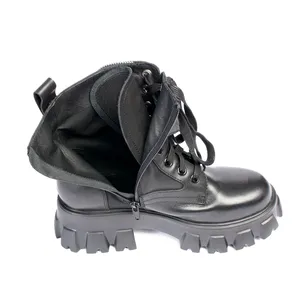 Rechargeable Heated Heating Safety Boots Leather Shoes With Removable Pocket