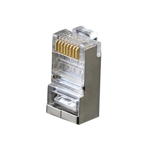 <b>Rj45</b> Shielded Network Connector 8-Core Gold Plated Phosphor Bronze Contact For Ethernet <b>Cable</b> - Product Image 4