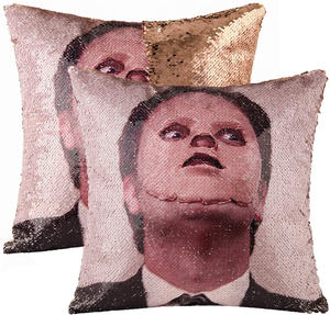 elephant sequin pillow