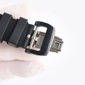 Reloj de Pulsera de Fibra de Carbono Ultraligero para Hombre, Negro y Blanco, con Superficie de Zafiro y Correa de Goma, para Viajes Diarios y Sesiones de Gimnasio - Product Image 6