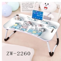 Table pliante compacte 2025 pour ordinateur portable, petite table de lit pour dortoir, table paresseuse, bureau d'ordinateur en MDF avec cadre métallique, directement du fabricant, convient aux ordinateurs portables jusqu'à 17 pouces