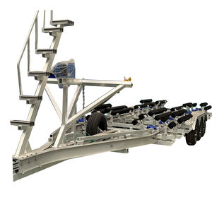 Anpassbarer 30 Fuß <span class=keywords><strong>10</strong></span> m Aluminium Bootstrailer Dreiachsiger bis Fünfachsiger Boots- & Wasserfahrzeuganhänger - Product Image 1