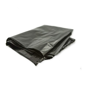 25 doublures noires avec cordon de serrage 36,5 x 44,5. Sacs en polyéthylène basse densité épais de 1 mil, 45 gallons, pour l'élimination des déchets, écoles - Product Image 3