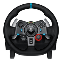 Volant de course Logitech G29 Driving Force et pédales au sol, retour de force réel, palettes de changement de vitesse en acier inoxydable