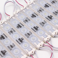 2835 CE Rohs SMD DC 12V/24V 3W 3Led Module haute luminosité étanche Injection Led Module ultrasonique pour la publicité