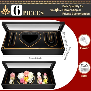 Coffret Cadeau de Roses Artificielles en Savon « Je t'aime » – Fleurs de Savon Personnalisables pour la Saint-Valentin - Product Image 2