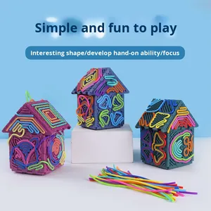 Cube d'activités sensorielles en silicone anti-stress, jouet éducatif 3D à monter soi-même, très populaire - Product Image 6