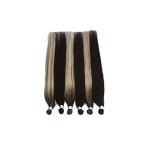 Factory Direct Russian Virgin Hair Extensions Genius Weft Hair In Straight Style High Quality Human Hair