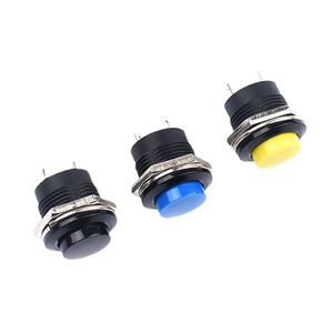7 Colors R13-507 16MM Round Non Locking Self Reset <b>Push</b> <b>Button</b> <b>Switch</b> Start <b>Switch</b> - Product Image 3