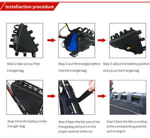 Batería de Repuesto de 30Ah 40Ah 50Ah 48v 72V para Bicicletas Eléctricas 52v 60V 18650, Batería Triangular de Alta Potencia y Larga Duración - Product Image 2