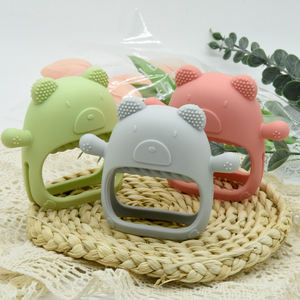 Ensemble de hochet et de <span class=keywords><strong>jouet</strong></span> à mâcher pour bébé en silicone souple, sangle réglable, hygiénique et sûr, cadeau, <span class=keywords><strong>12</strong></span> <span class=keywords><strong>mois</strong></span>, réutilisable, unisexe, pour soulager la douleur des molaires arrière des tout-petits - Product Image 3