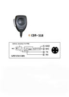 Microphone CB pour CDM-518 Super Star/Cobra 4 broches