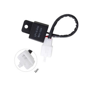 Taidacent, 12V, 2 pines, relé LED intermitente, bombillas ajustables, relé intermitente, luz, relé <span class=keywords><strong>Hyper</strong></span> Flash para coche, motocicleta, señal de giro Led - Product Image 3